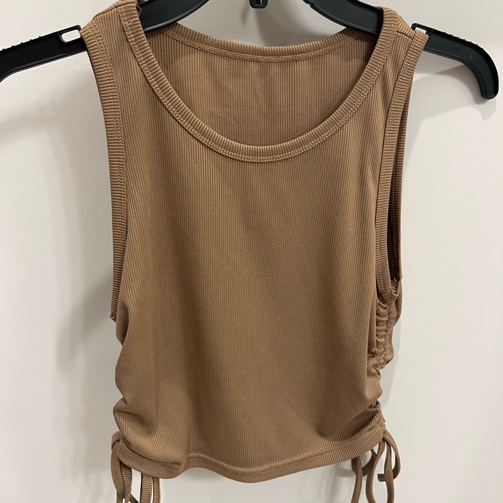Brown crop top